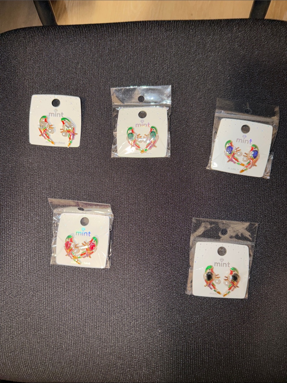 Multicolor Parrot Earrings